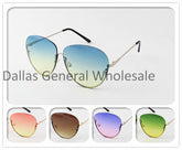 Bulk Buy Aviator Metal Framless Sun Shades Wholesale
